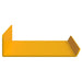 Raft de perete cu raft 4 pcs Galben muștar 40 x 9 x 2,5 cm - WALTI WALTI