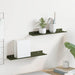 Raft de perete cu raft 2 pcs Verde măsliniu 40 x 9 x 2,5 cm - WALTI WALTI