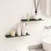 Raft de perete cu raft 2 pcs Verde măsliniu 40 x 9 x 2,5 cm - WALTI WALTI