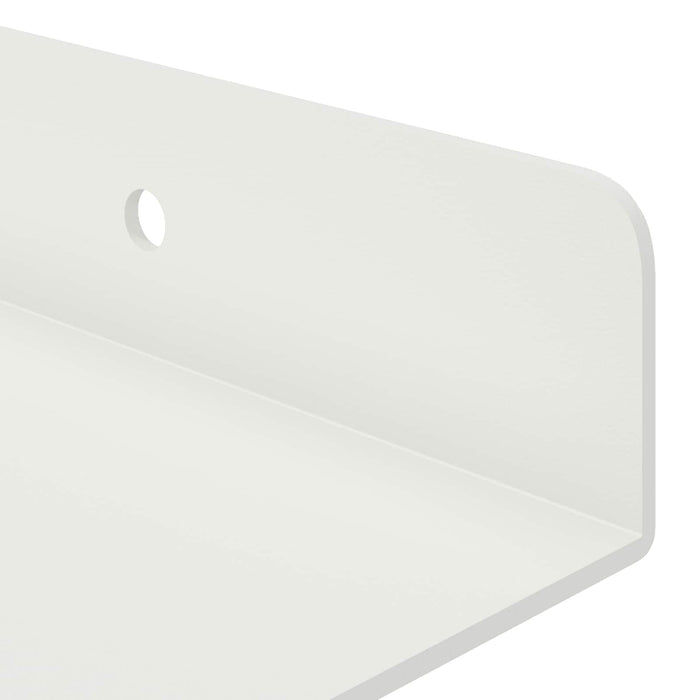 Raft de perete cu raft Pe perete 4 pcs Alb 40 x 9 x 2,5 cm - WALTI WALTI