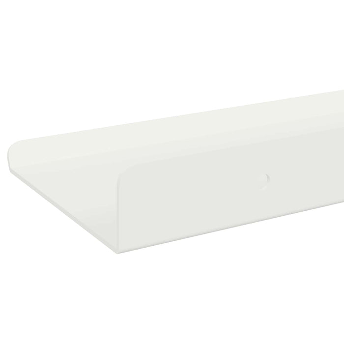 Raft de perete cu raft Pe perete 4 pcs Alb 40 x 9 x 2,5 cm - WALTI WALTI