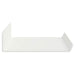 Raft de perete cu raft Pe perete 4 pcs Alb 40 x 9 x 2,5 cm - WALTI WALTI