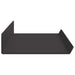 Raft de perete cu raft Pe perete 2 pcs Negru 80 x 9 x 2.5 cm - WALTI WALTI