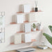 Raft de perete cu raft Pe perete 4 pcs Roz 60 x 9 x 2,5 cm - WALTI WALTI