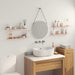 Raft de perete cu raft Pe perete 4 pcs Roz 60 x 9 x 2,5 cm - WALTI WALTI
