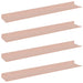 Raft de perete cu raft Pe perete 4 pcs Roz 60 x 9 x 2,5 cm - WALTI WALTI