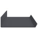 Raft de perete cu raft Pe perete 2 pcs Antracit 60 x 9 x 2,5 cm - WALTI WALTI
