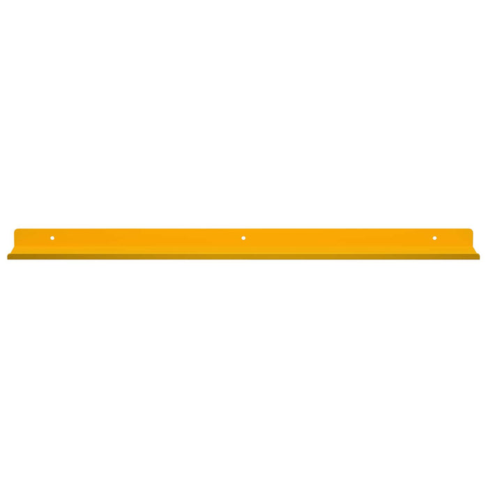 Raft de perete cu raft 4 pcs Galben muștar 60 x 9 x 2,5 cm - WALTI WALTI