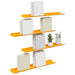 Raft de perete cu raft 4 pcs Galben muștar 60 x 9 x 2,5 cm - WALTI WALTI
