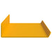 Raft de perete cu raft 4 pcs Galben muștar 60 x 9 x 2,5 cm - WALTI WALTI