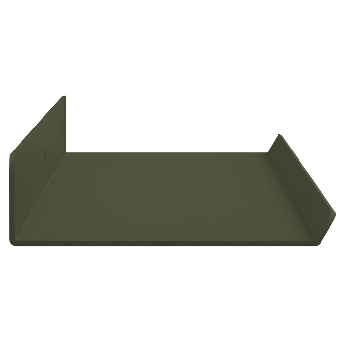 Raft de perete cu raft 2 pcs Verde măsliniu 60 x 9 x 2,5 cm - WALTI WALTI