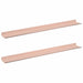 Raft de perete cu raft Pe perete 2 pcs Roz 80 x 9 x 2,5 cm - WALTI WALTI