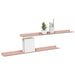 Raft de perete cu raft Pe perete 2 pcs Roz 80 x 9 x 2,5 cm - WALTI WALTI