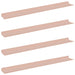 Raft de perete cu raft Pe perete 4 pcs Roz 80 x 9 x 2,5 cm - WALTI WALTI