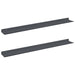 Raft de perete cu raft Pe perete 2 pcs Antracit 80 x 9 x 2,5 cm - WALTI WALTI