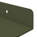 Raft de perete cu raft 4 pcs Verde măsliniu 80 x 9 x 2,5 cm - WALTI WALTI