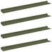 Raft de perete cu raft 4 pcs Verde măsliniu 80 x 9 x 2,5 cm - WALTI WALTI