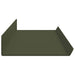 Raft de perete cu raft 4 pcs Verde măsliniu 80 x 9 x 2,5 cm - WALTI WALTI