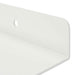 Raft de perete cu raft Pe perete 2 pcs Alb 80 x 9 x 2,5 cm - WALTI WALTI