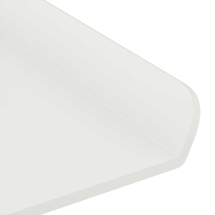 Raft de perete cu raft Pe perete 2 pcs Alb 80 x 9 x 2,5 cm - WALTI WALTI