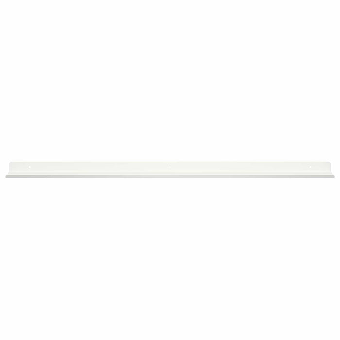 Raft de perete cu raft Pe perete 2 pcs Alb 80 x 9 x 2,5 cm - WALTI WALTI