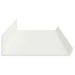 Raft de perete cu raft Pe perete 2 pcs Alb 80 x 9 x 2,5 cm - WALTI WALTI