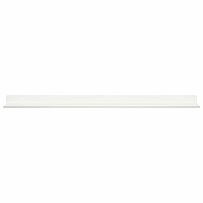 Raft de perete cu raft Pe perete 4 pcs Alb 80 x 9 x 2,5 cm - WALTI WALTI