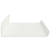 Raft de perete cu raft Pe perete 4 pcs Alb 80 x 9 x 2,5 cm - WALTI WALTI