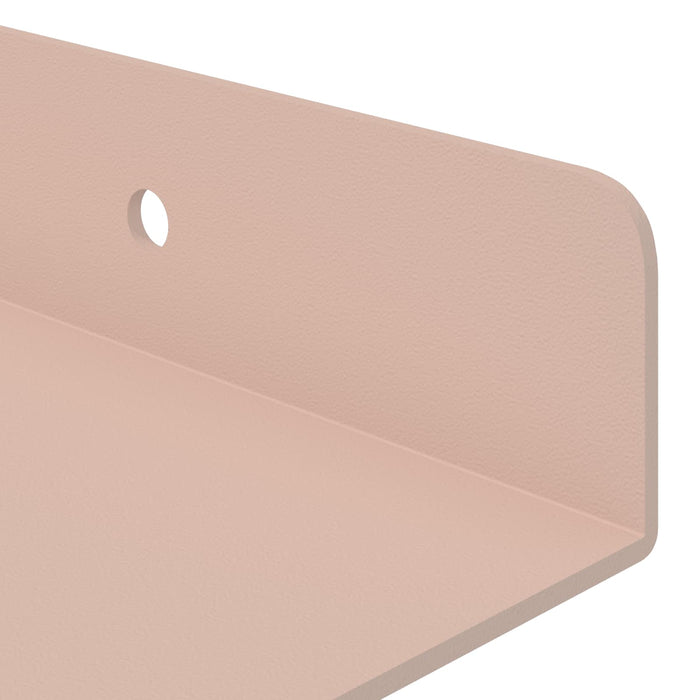 Raft de perete cu raft Pe perete 2 pcs Roz 100 x 9 x 2,5 cm - WALTI WALTI