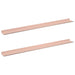 Raft de perete cu raft Pe perete 2 pcs Roz 100 x 9 x 2,5 cm - WALTI WALTI