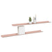 Raft de perete cu raft Pe perete 2 pcs Roz 100 x 9 x 2,5 cm - WALTI WALTI