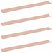 Raft de perete cu raft Pe perete 4 pcs Roz 100 x 9 x 2,5 cm - WALTI WALTI