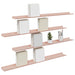 Raft de perete cu raft Pe perete 4 pcs Roz 100 x 9 x 2,5 cm - WALTI WALTI
