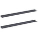 Raft de perete cu raft 2 pcs Antracit 100 x 9 x 2,5 cm - WALTI WALTI