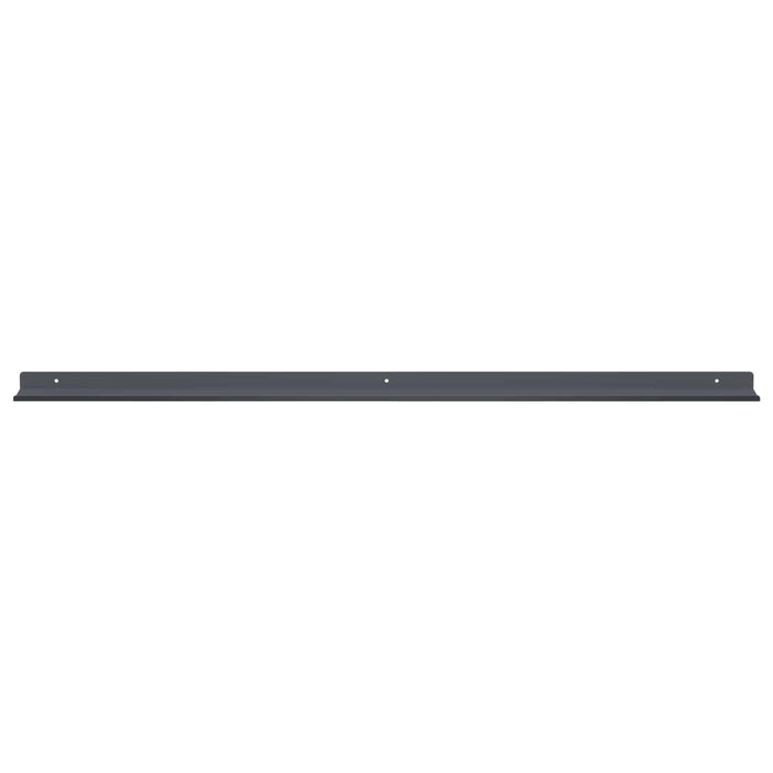 Raft de perete cu raft 2 pcs Antracit 100 x 9 x 2,5 cm - WALTI WALTI
