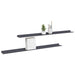 Raft de perete cu raft 2 pcs Antracit 100 x 9 x 2,5 cm - WALTI WALTI