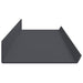 Raft de perete cu raft 2 pcs Antracit 100 x 9 x 2,5 cm - WALTI WALTI