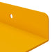 Raft de perete cu raft 4 pcs Galben muștar 100 x 9 x 2,5 cm - WALTI WALTI