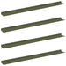 Raft de perete cu raft 4 pcs Verde măsliniu 100 x 9 x 2,5 cm - WALTI WALTI