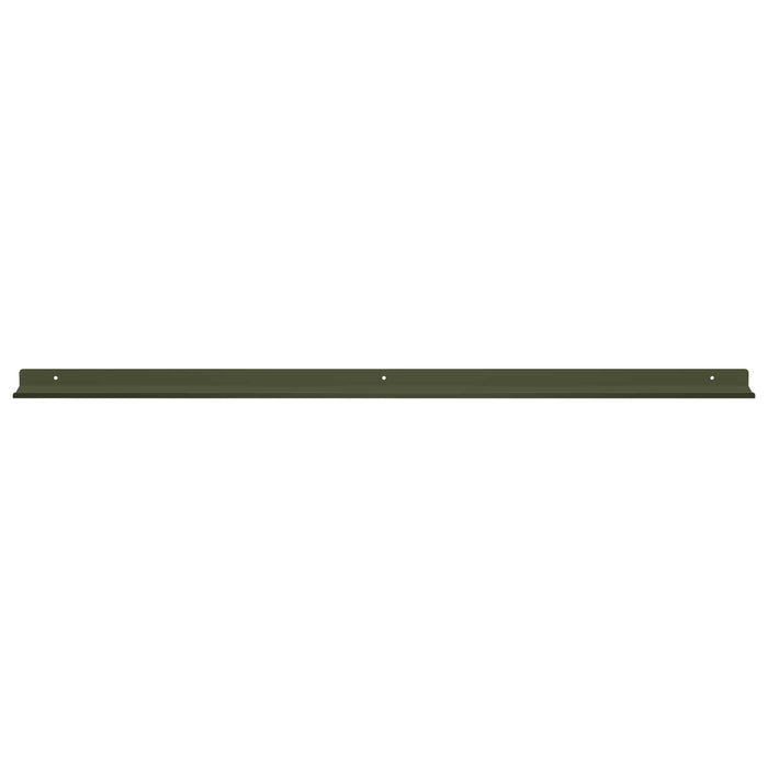 Raft de perete cu raft 4 pcs Verde măsliniu 100 x 9 x 2,5 cm - WALTI WALTI