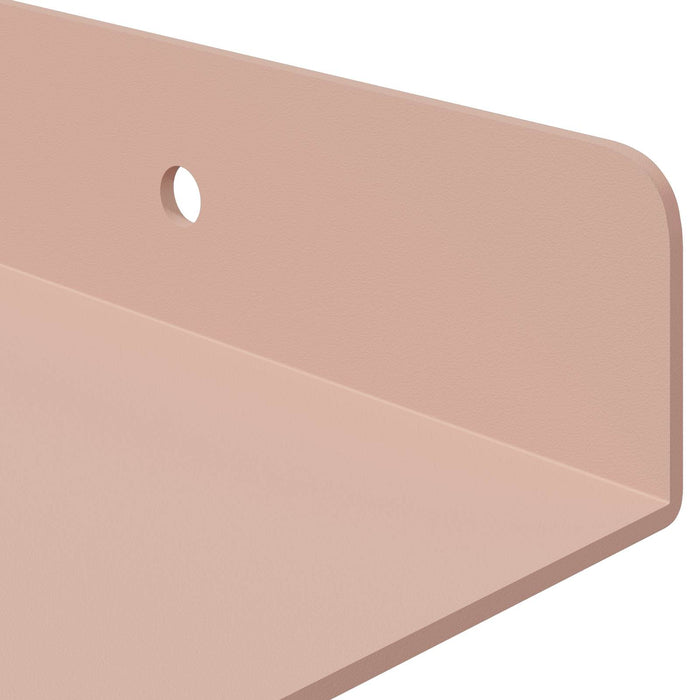 Raft de perete cu raft Pe perete 2 pcs Roz 30 x 18 x 2,5 cm - WALTI WALTI