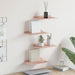 Raft de perete cu raft Pe perete 4 pcs Roz 30 x 18 x 2,5 cm - WALTI WALTI