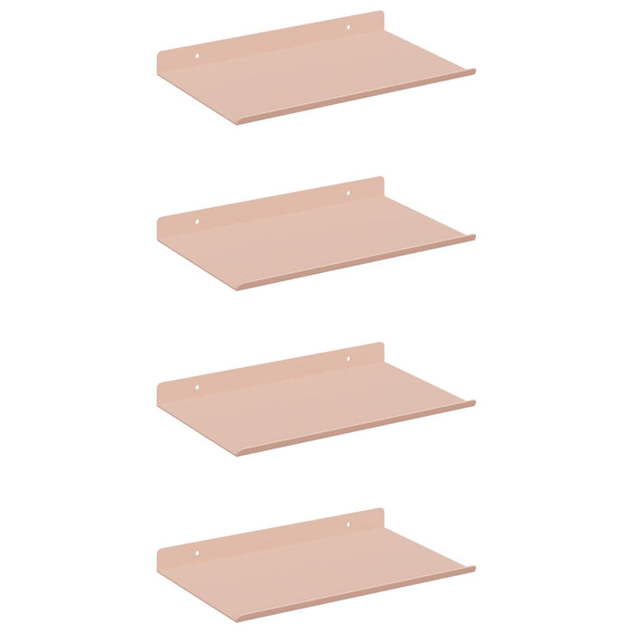 Raft de perete cu raft Pe perete 4 pcs Roz 30 x 18 x 2,5 cm - WALTI WALTI