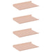 Raft de perete cu raft Pe perete 4 pcs Roz 30 x 18 x 2,5 cm - WALTI WALTI