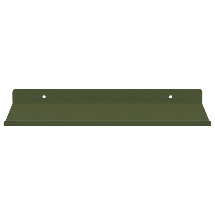 Raft de perete cu raft 4 pcs Verde măsliniu 30 x 18 x 2,5 cm - WALTI WALTI