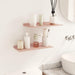 Raft de perete cu raft Pe perete 2 pcs Roz 40 x 18 x 2,5 cm - WALTI WALTI