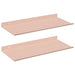 Raft de perete cu raft Pe perete 2 pcs Roz 40 x 18 x 2,5 cm - WALTI WALTI