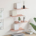 Raft de perete cu raft Pe perete 4 pcs Roz 40 x 18 x 2,5 cm - WALTI WALTI