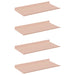 Raft de perete cu raft Pe perete 4 pcs Roz 40 x 18 x 2,5 cm - WALTI WALTI