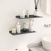 Raft de perete cu raft 2 pcs Antracit 40 x 18 x 2,5 cm - WALTI WALTI